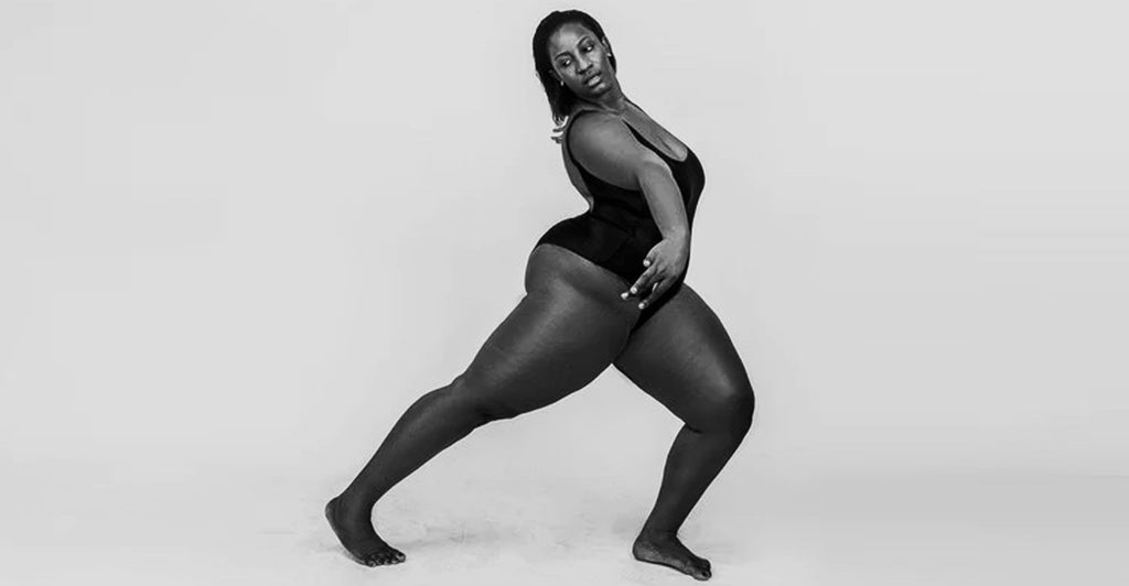 Black Woman with Big Butt and Small Waist Walking Away · Creative